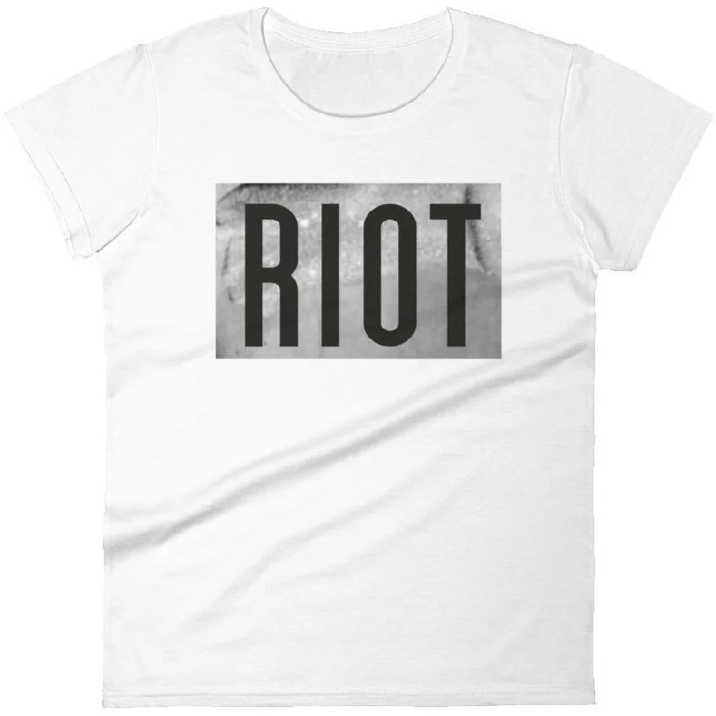 RIOT -- Women's T-Shirt Terry Blend Velvet Blend Canvas Blend