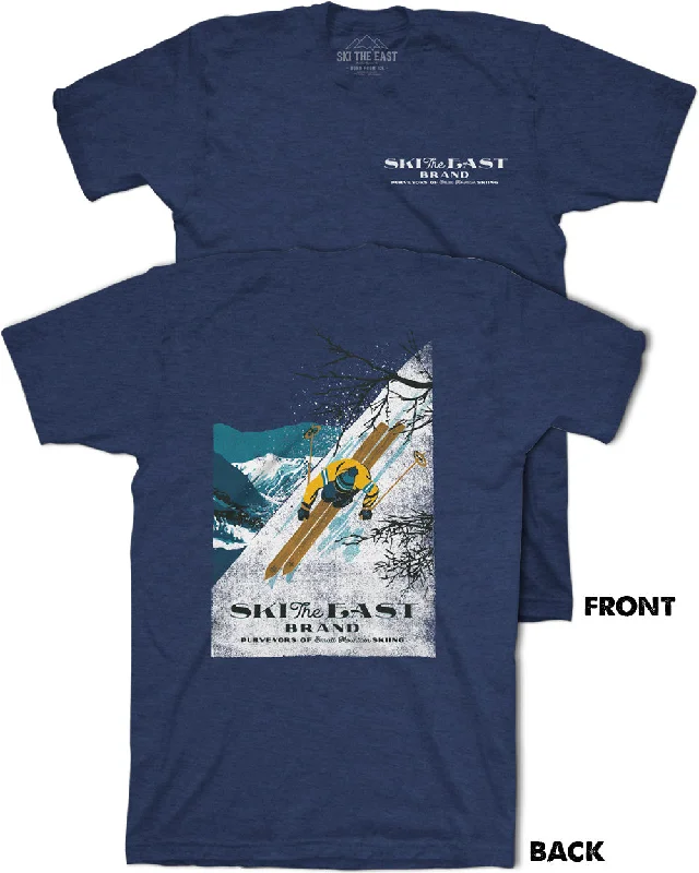 First Descent Tee - Navy Terry Blend Velvet Blend Canvas Blend