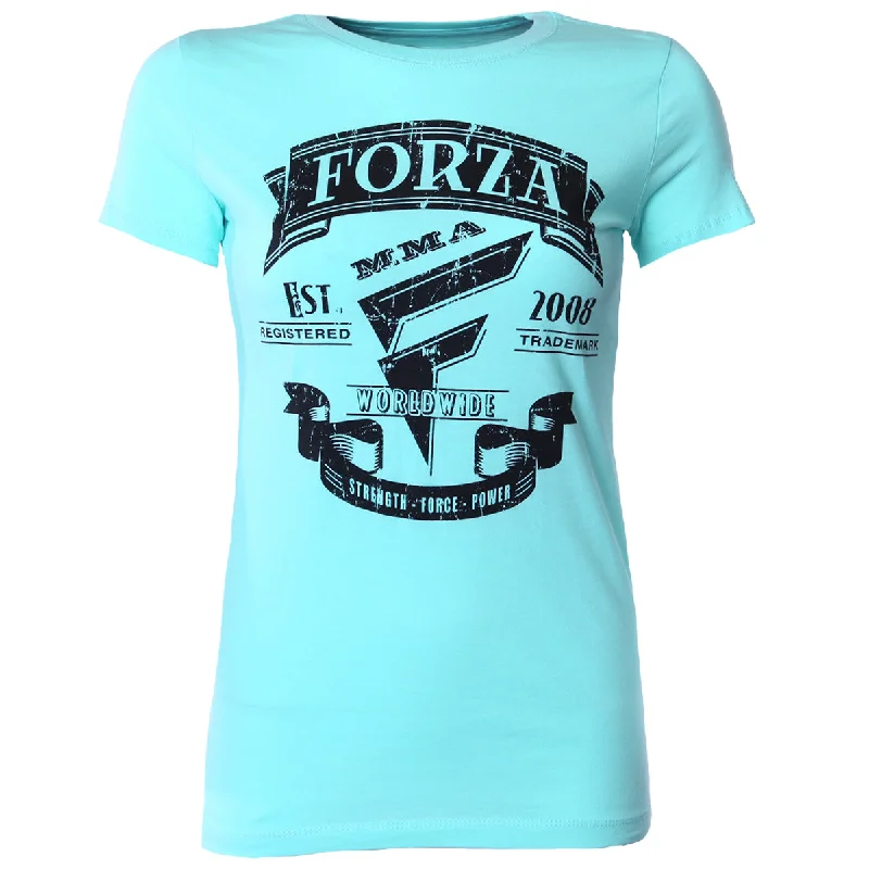 Forza Sports Women's "Origins" MMA T-Shirt - Cancun Zippered Buttoned Snapped