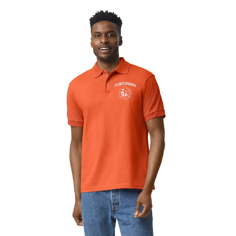 Gildan Adult Dryblend Jersey Polo, Printed Solid Color Jersey Shirt