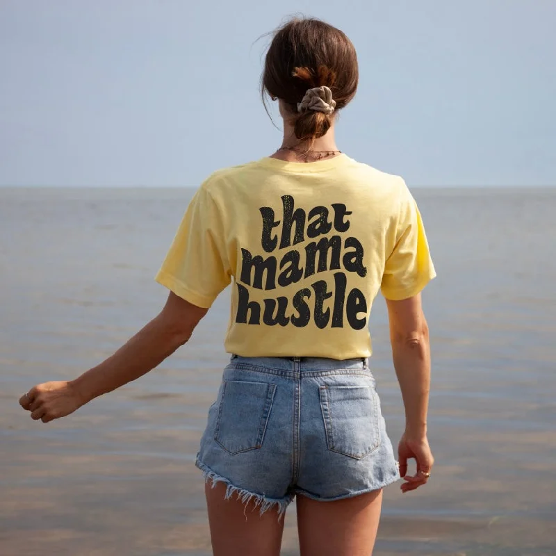 that mama hustle • Yellow Tee Satin Blend Silk Blend Wool Blend