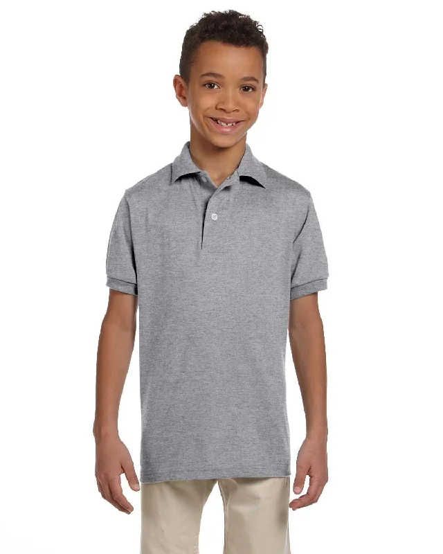 Jerzees Youth 50/50 Jersey Knit Polo Shirt | Oxford Asymmetrical Jersey Blouse