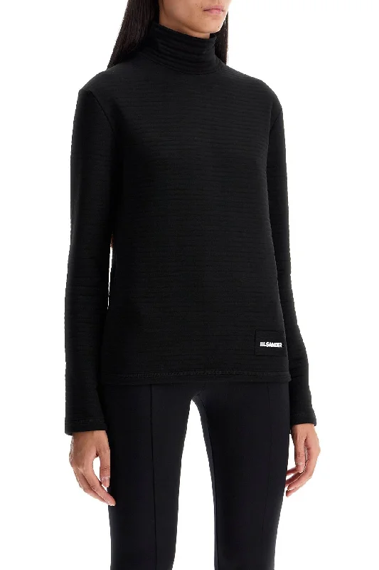 Jil Sander "jersey Stitched Sweat Geometric Jersey Top