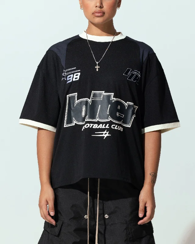 Loiter Tournament Jersey Black Jet Black Jersey Tee