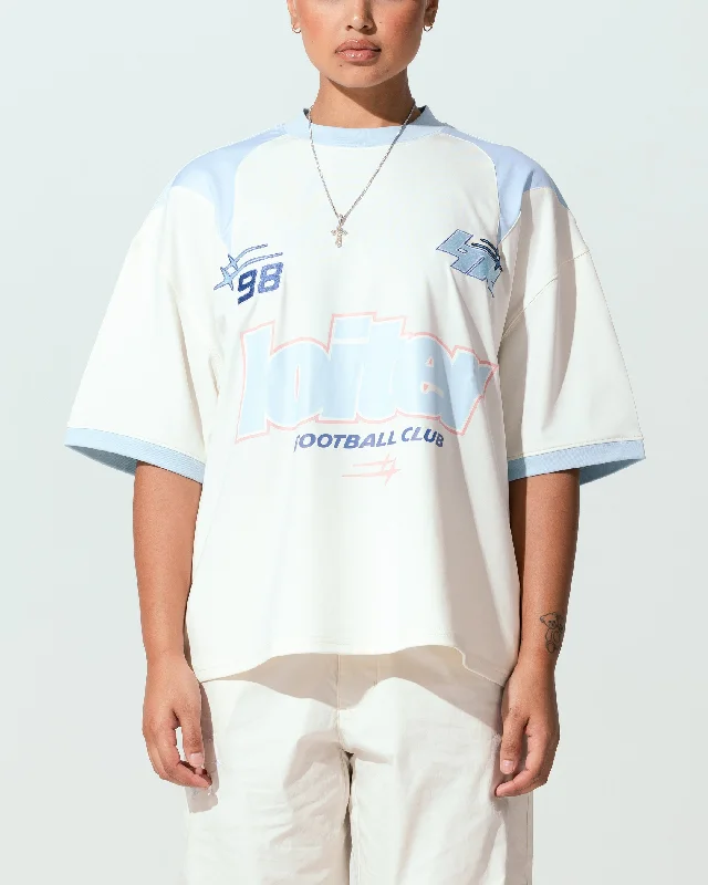 Loiter Tournament Jersey Off White/Blue Ash Gray Jersey Tee