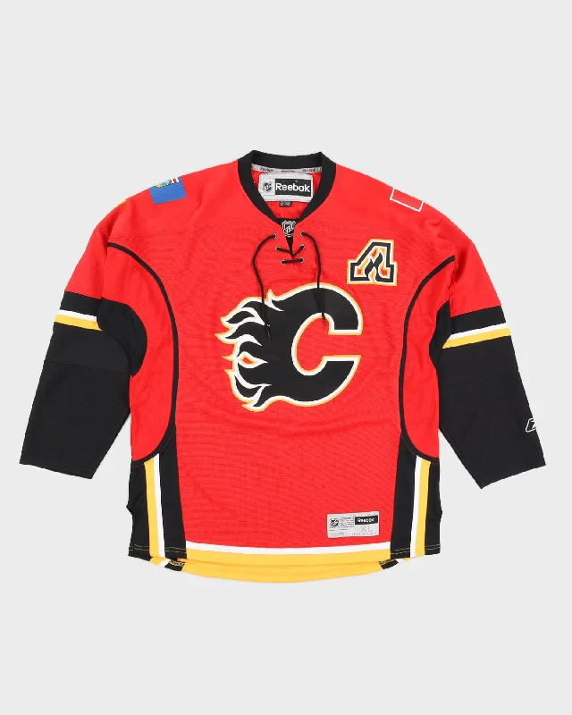 NHL Mark Giordano #5 Calgary Flames Jersey Signed - XL Summer Jersey Tee