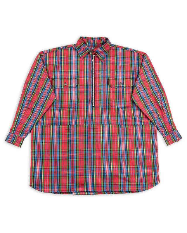 Mechanical Aid Shirt - Red Check Cozy Warm Stylish