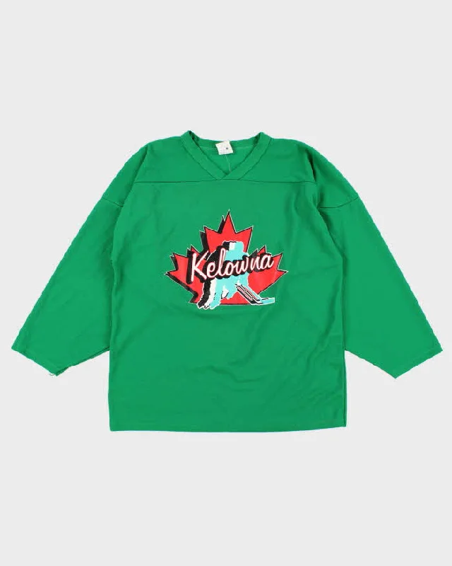 Mens Green Kelowua Rockets Sport Jersey - M Silk Jersey Blouse