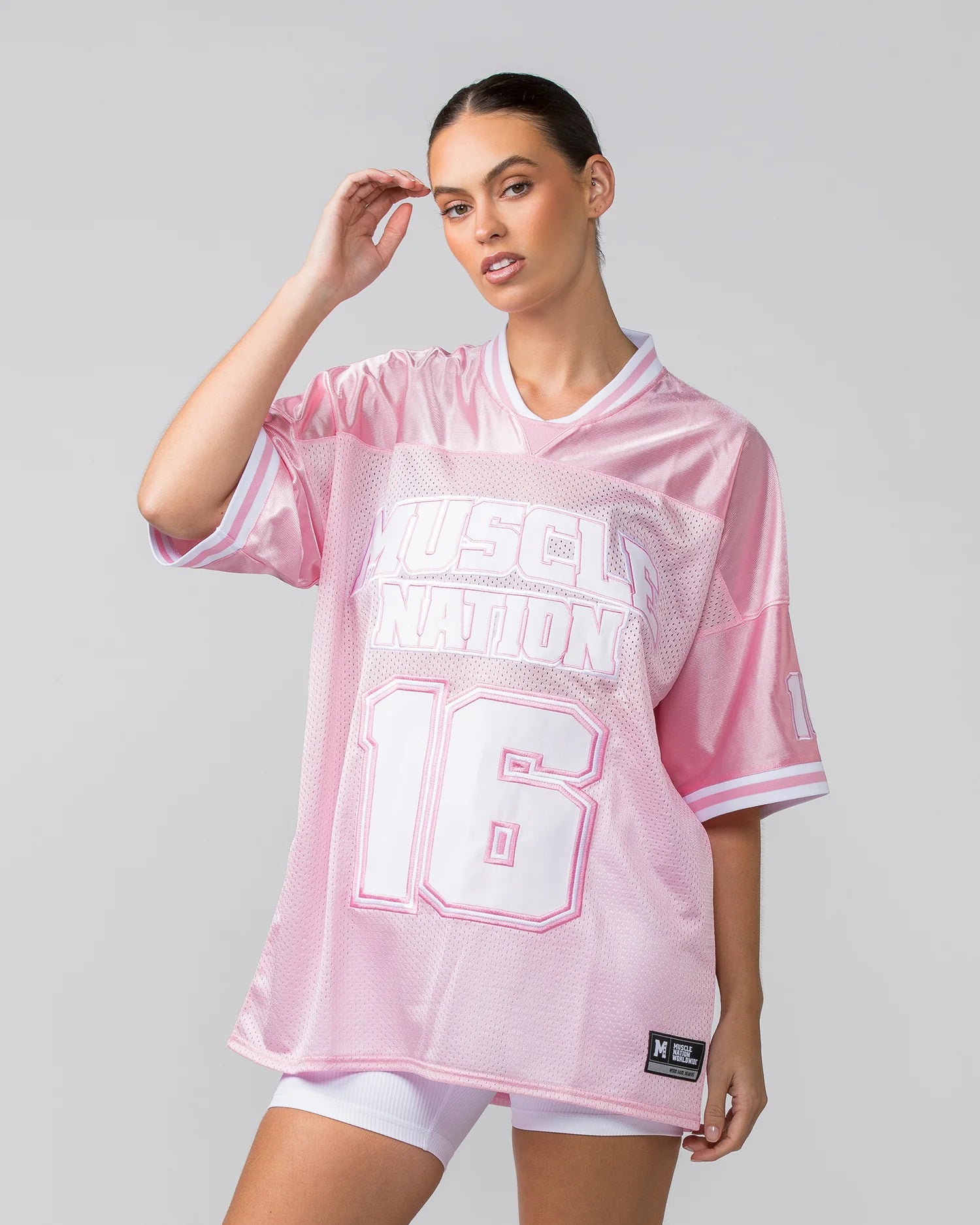 Muscle Nation | Playoffs Oversized Jersey - Marshmallow Warm Jersey Shirt