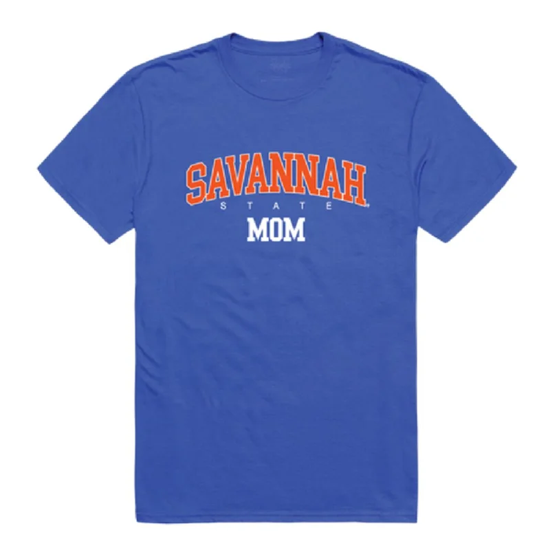 Savannah State University Tigers Mom T-Shirts Lace Blend Ribbed Blend Corduroy Blend