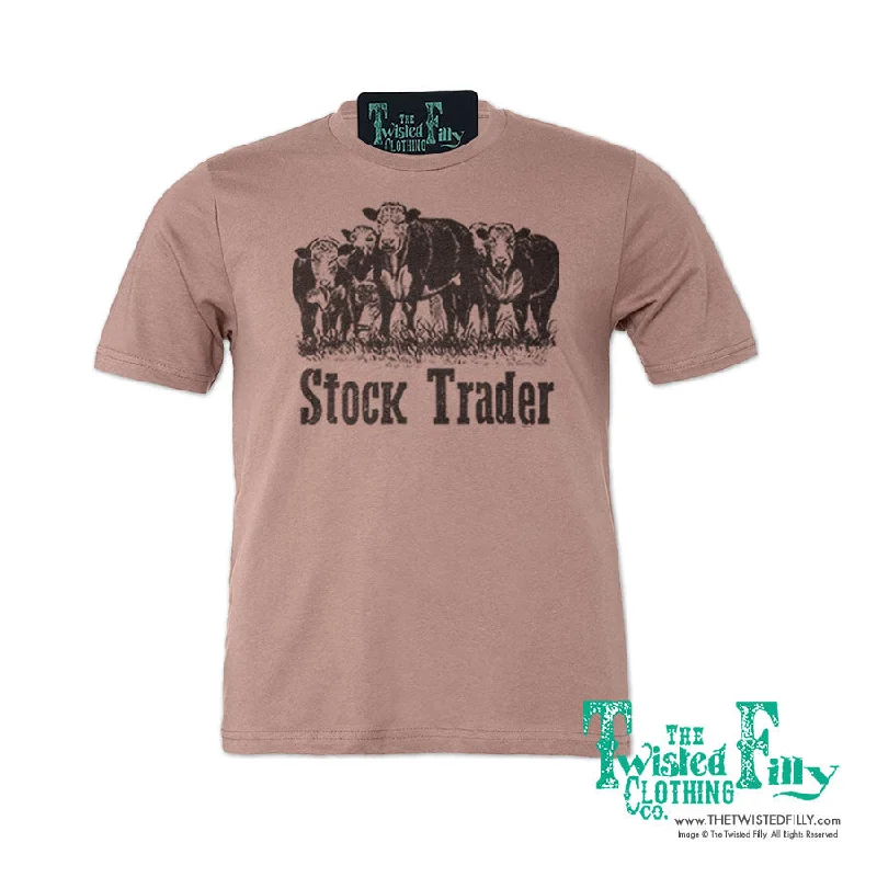 Stock Trader - S/S Adult Crew Neck Unisex Tee - Assorted Colors Polka Dot Checkered Tartan