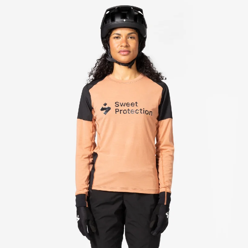 Sweet Protection - Women's Hunter Merino Hybrid LS Jersey - Rosebrown Exclusive Jersey Tee