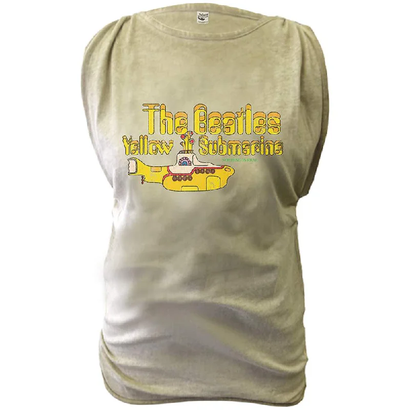 The Beatles Yellow Submarine Ladies T-Shirt Fitted T-Shirt Seamless Stretchy