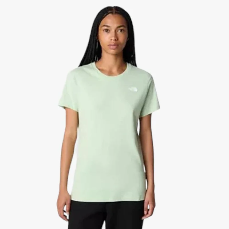 The North Face Womens Simple Dome Short Sleeve Tee Misty Sage                                >168-27 Print Jacquard Patchwork