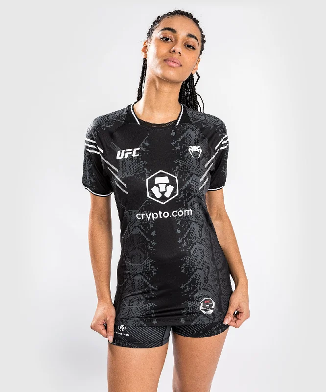 UFC Adrenaline by Venum Authentic Fight Night Women’s Walkout Jersey - Black Floral Jersey Blouse