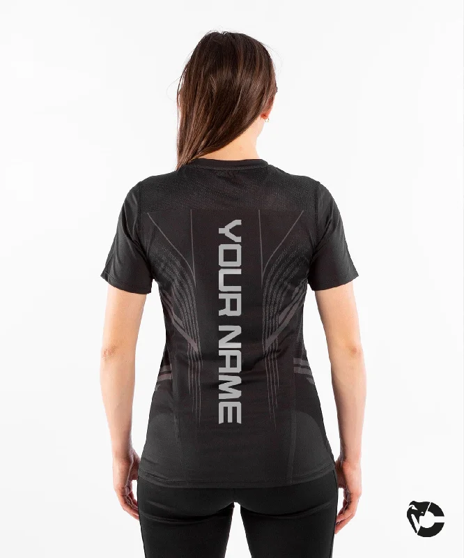 UFC Venum Personalized Authentic Fight Night Women's Walkout Jersey - Black Short Sleeve Jersey Top