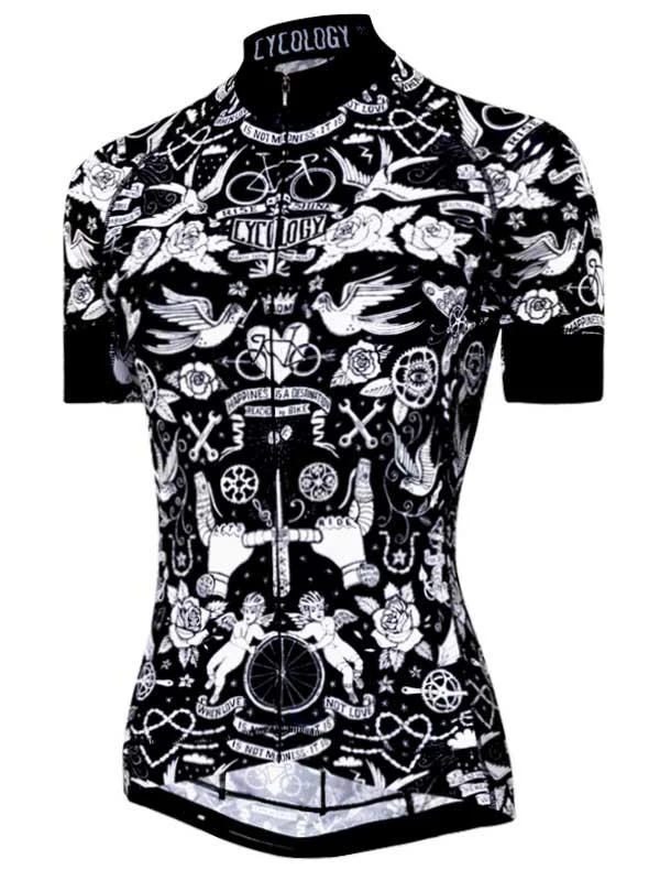 Velo Tattoo Women's Jersey Textured Jersey Blouse