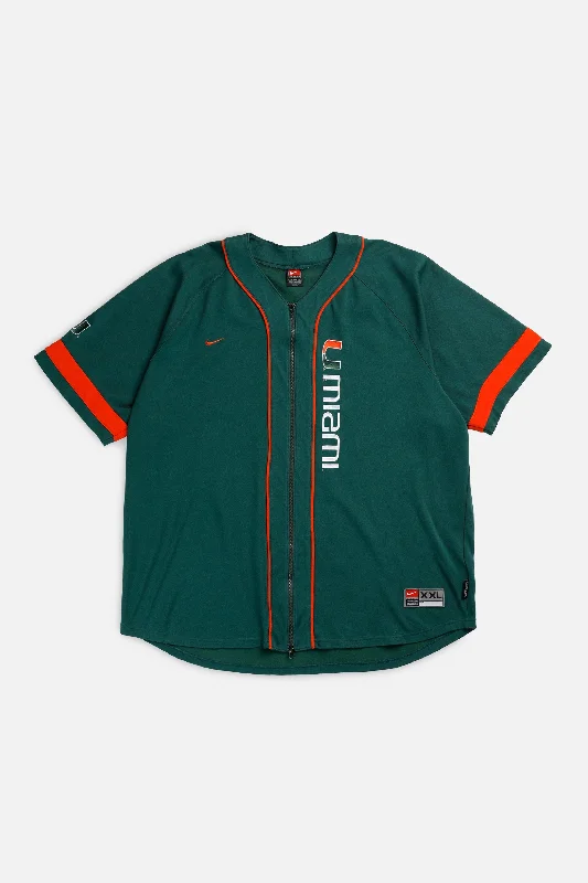 Vintage University of Miami Nike Jersey - XXL Affordable Jersey Tee