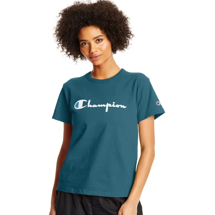 Champion Womens Life Heritage Tee Houndstooth Herringbone Solid