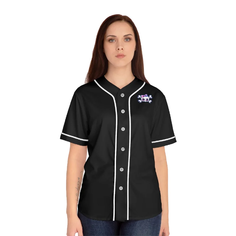 Women's Baseball Jersey (AOP) Metallic Jersey Tee